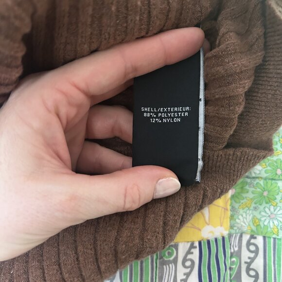 7 for All Mankind Sweater Dress Set in Chocolate Brown - Picture 7 of 12